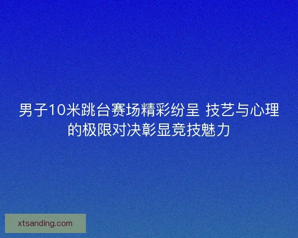男子10米跳台赛场精彩纷呈 技艺与心理的极限对决彰显竞技魅力